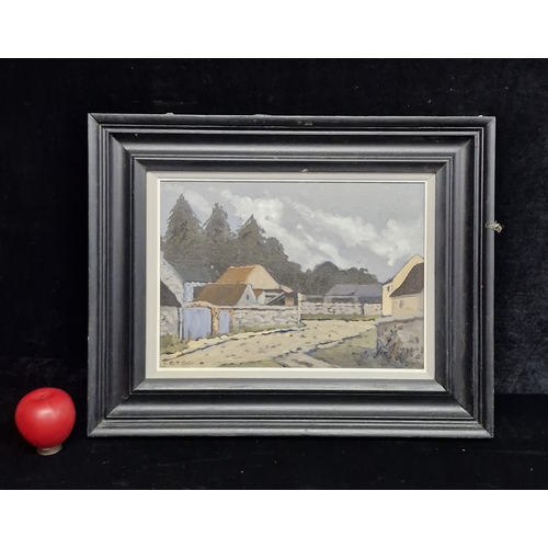 115 - Star Lot: A brilliant 'Alex McKenna' oil on canvas painting titled 'Hampton Hall Farm'. Features a r... 