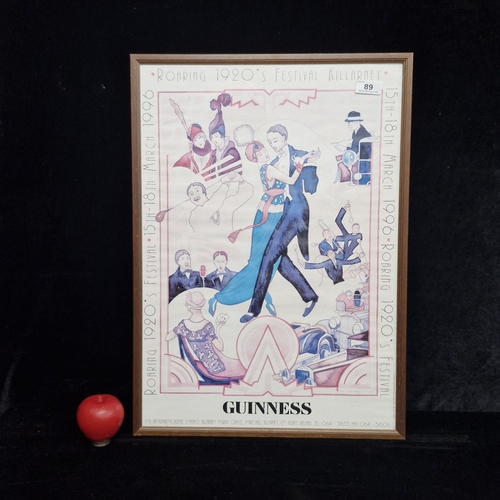 89 - A print after an advertisement poster promoting 'Roaring 1920s Festival' in Killarney. Housed in a w... 