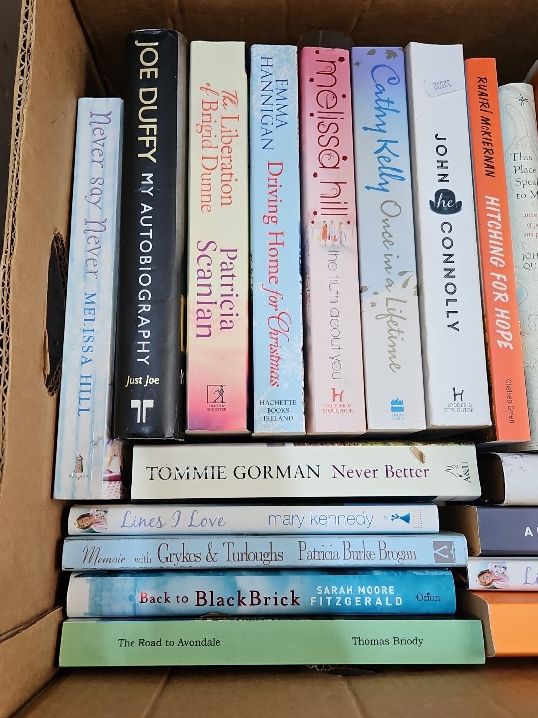 A quantity of modern Irish and popular fiction and memoir paperbacks ...