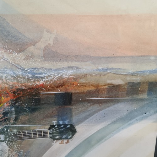 61 - Star Lot: A captivating 'Henry Dunne (Blackmore)' mixed media on paper painting. Features a portrait... 