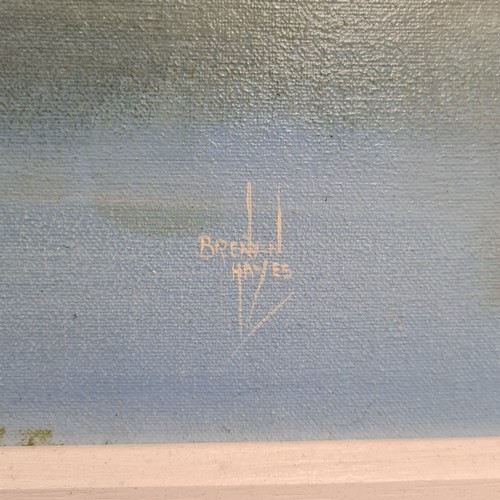 62 - Star Lot: A brilliant large 'Brendan Hayes (Irish, 20th/21st Century)' oil on board painting titled ... 