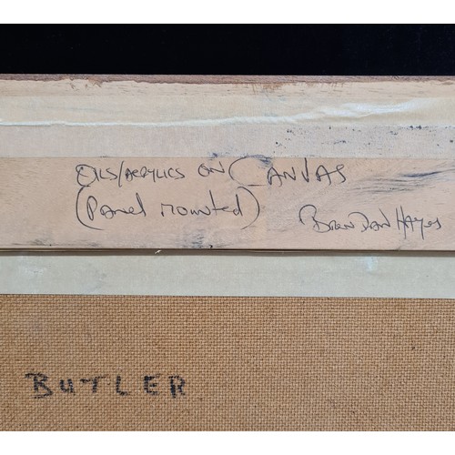 63 - Star Lot: A brilliant large 'Brendan Hayes (Irish, 20th/21st Century)' oil on board painting titled ... 