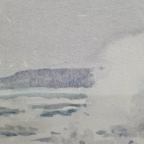 72 - Star Lot : A 'Cormac O'Connor (1928-1998)' watercolour on paper painting titled 'Near Lambs Head'. F... 