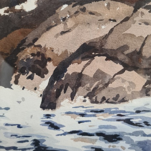 72 - Star Lot : A 'Cormac O'Connor (1928-1998)' watercolour on paper painting titled 'Near Lambs Head'. F... 