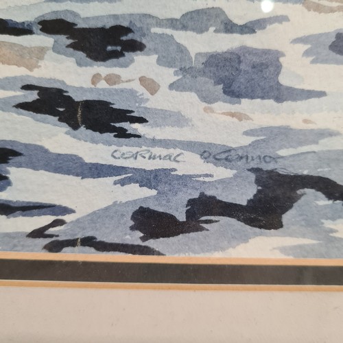 72 - Star Lot : A 'Cormac O'Connor (1928-1998)' watercolour on paper painting titled 'Near Lambs Head'. F... 