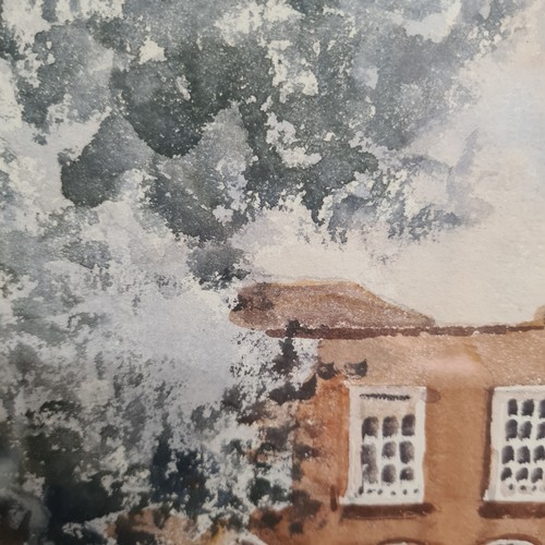 85 - Star Lot: A wonderful 'Tom Nisbet RHA (1909-2001)' watercolour on paper painting titled 'Mespil Road... 