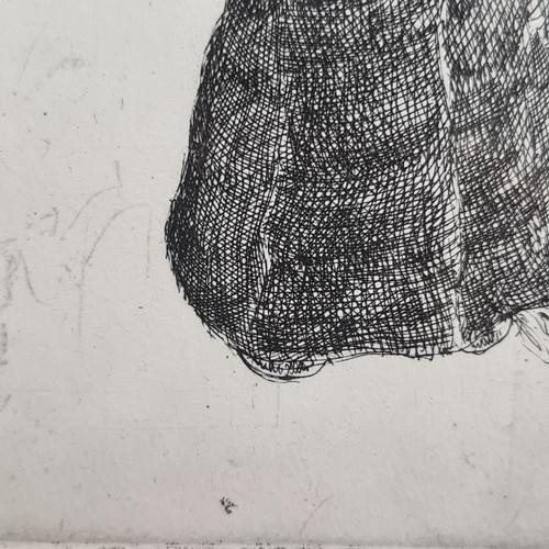 101 - Star Lot: A limited edition 19 / 35 hand signed 'Hector McDonnell RUA (b.1947)' etching titled 'Girl... 