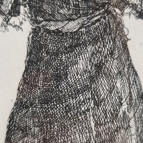101 - Star Lot: A limited edition 19 / 35 hand signed 'Hector McDonnell RUA (b.1947)' etching titled 'Girl... 