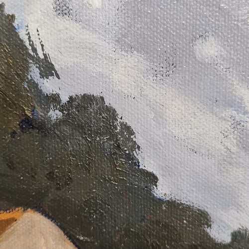 115 - Star Lot: A brilliant 'Alex McKenna' oil on canvas painting titled 'Hampton Hall Farm'. Features a r... 