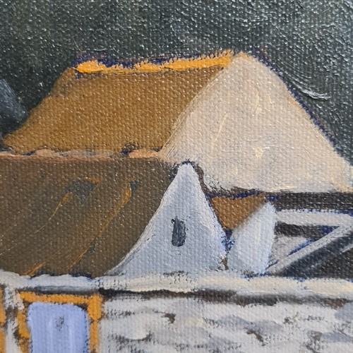 115 - Star Lot: A brilliant 'Alex McKenna' oil on canvas painting titled 'Hampton Hall Farm'. Features a r... 