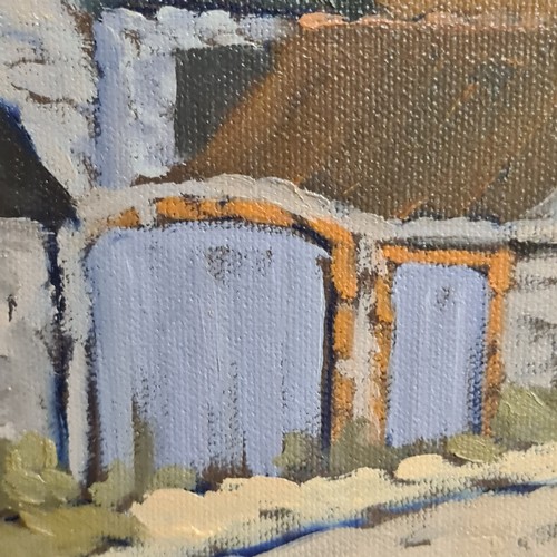 115 - Star Lot: A brilliant 'Alex McKenna' oil on canvas painting titled 'Hampton Hall Farm'. Features a r... 