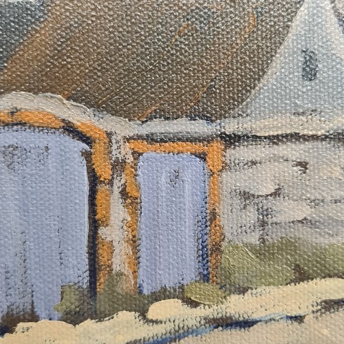 115 - Star Lot: A brilliant 'Alex McKenna' oil on canvas painting titled 'Hampton Hall Farm'. Features a r... 