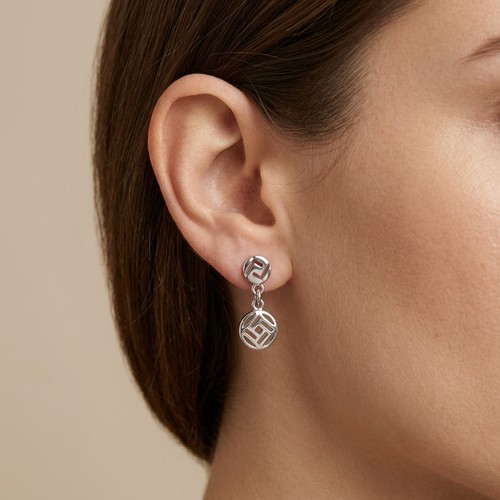 13 - 3 pairs of silver 925 stud earrings. Weight - 6.7 grams.