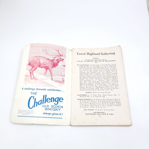 50 - A collection of 5 Cowal highland gathering at Dunoon souvenir program. Dated 1949/50/51/52/53. All i... 