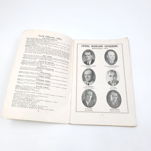 50 - A collection of 5 Cowal highland gathering at Dunoon souvenir program. Dated 1949/50/51/52/53. All i... 