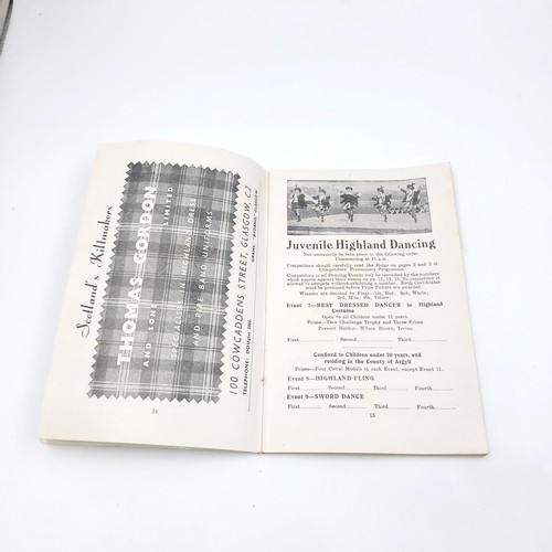 50 - A collection of 5 Cowal highland gathering at Dunoon souvenir program. Dated 1949/50/51/52/53. All i... 