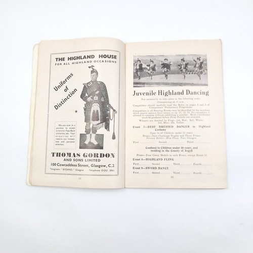 50 - A collection of 5 Cowal highland gathering at Dunoon souvenir program. Dated 1949/50/51/52/53. All i... 
