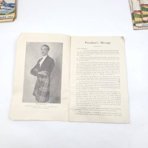 50 - A collection of 5 Cowal highland gathering at Dunoon souvenir program. Dated 1949/50/51/52/53. All i... 