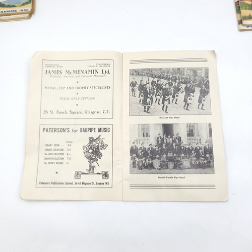 50 - A collection of 5 Cowal highland gathering at Dunoon souvenir program. Dated 1949/50/51/52/53. All i... 