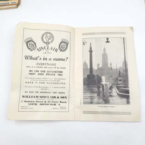 50 - A collection of 5 Cowal highland gathering at Dunoon souvenir program. Dated 1949/50/51/52/53. All i... 