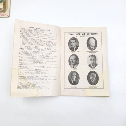 50 - A collection of 5 Cowal highland gathering at Dunoon souvenir program. Dated 1949/50/51/52/53. All i... 