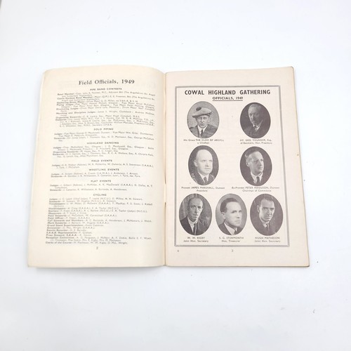 50 - A collection of 5 Cowal highland gathering at Dunoon souvenir program. Dated 1949/50/51/52/53. All i... 