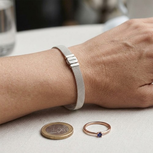 31 - 2 Pandora items. A bracelet and a ring. Ring size J 1/2. Total weight - 11.7 grams.