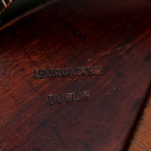 49 - Super Star Lot : A Set of rare Irish Uilleann Pipes, stamped with the maker Leo Rowsome Dublin (1903... 