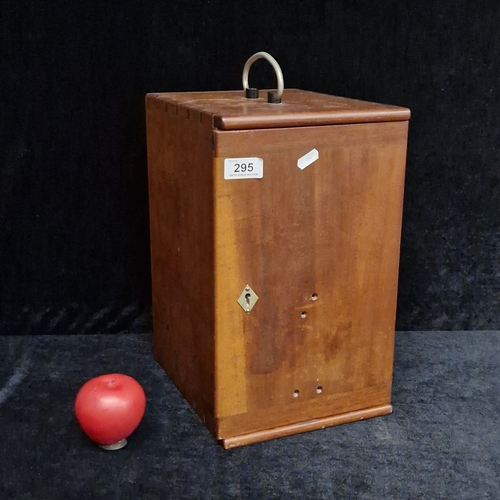 A handsome vintage coin collectors mahogany cabinet. Features thirteen ...
