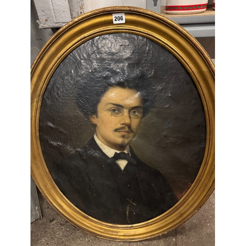 19th century continental school, half length portrait of a gentleman, oil on canvas, indistinctly signed lower right