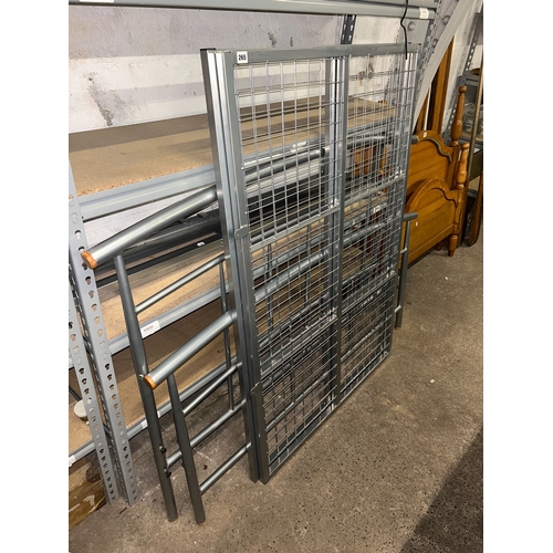 265 - Modern tubular metal bed frame