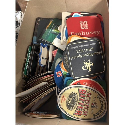 51 - Large and wide-ranging lifetime’s collection of 20th century beer mats (five small boxes, containing... 