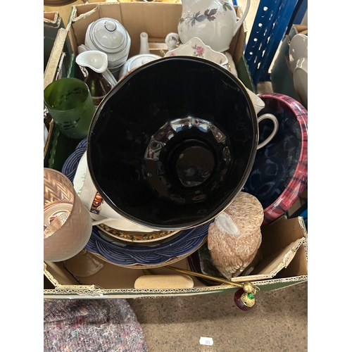 21 - Mixed decorative ceramics, brassware etc