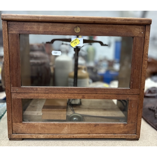 53 - Small cased laboratory scales