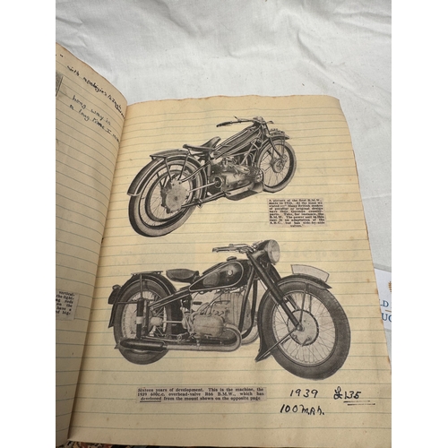 50 - Several books of antique cigarette cards together with a 20th century scrap album of motoring / spor... 