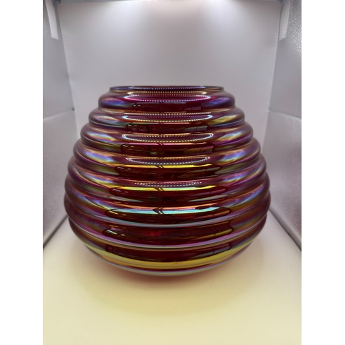 56 - Two Partylite glass vases / centrepieces