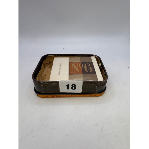 18 - Rare sealed box of vintage Player’s No.6 cigarettes, in an old Holborn tin (2)