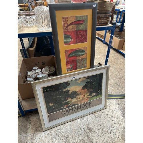 55 - After Graham Petrie ‘Cambridge’ touring Railway poster (reprint) ‘Published by The London & North Ea... 