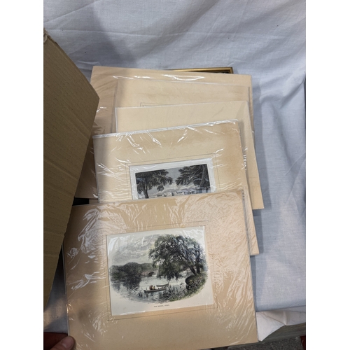 53 - Large quantity of framed and unframed prints to include an original water colour by H.E.Garnham of s... 