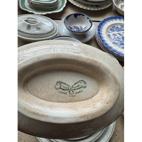 11 - Collection of antique porcelain to include personalised children’s / doll’s tea wares, etc
