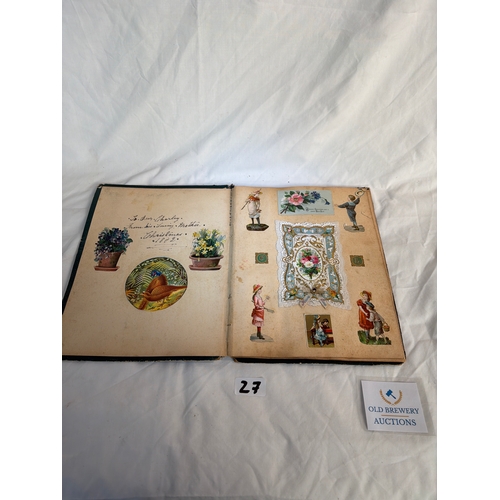 27 - Victorian scrap book