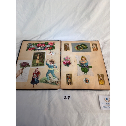 27 - Victorian scrap book