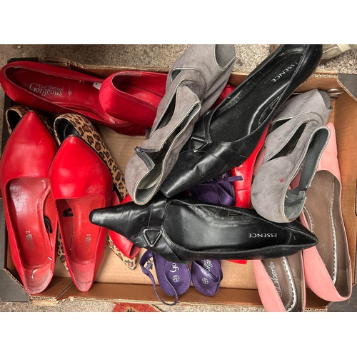 54 - Collection of ladies heels and stiletto shoes