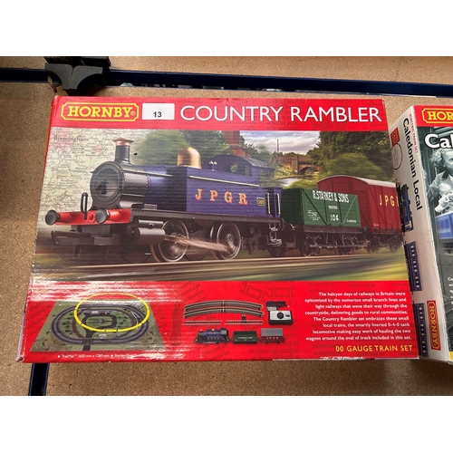 13 - Hornby OO gauge Country Rambler train set, held in original box