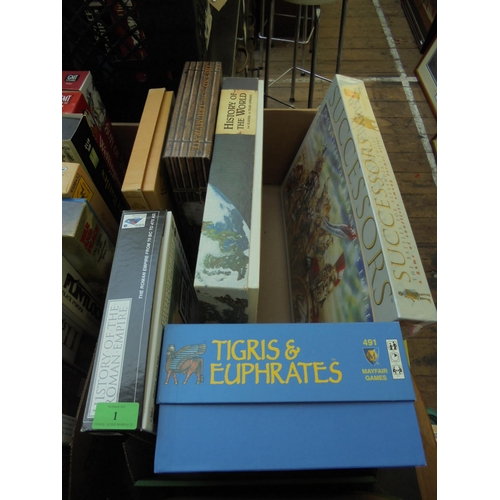 1 - MILITARY AND HISTORICAL GAMES  Roman Era - 6 games:  Tigris and Euphrates, History of the Roman Empi... 