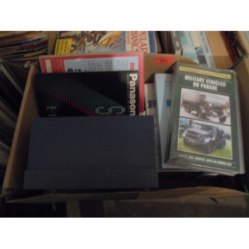 354 - Box containing large selection of old videos all relating to aircraft, Second World War to include t... 