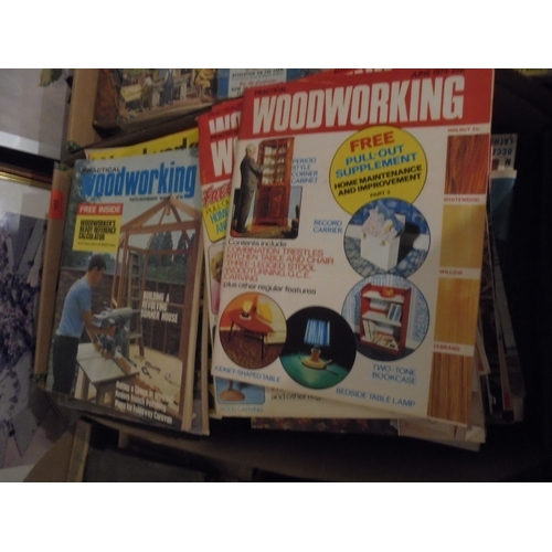 355 - Large box of woodworking magazines dating back to the 1970's