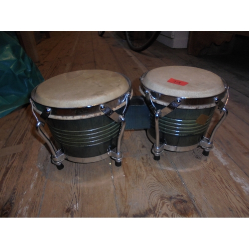 478 - Pair of vintage bongo drums