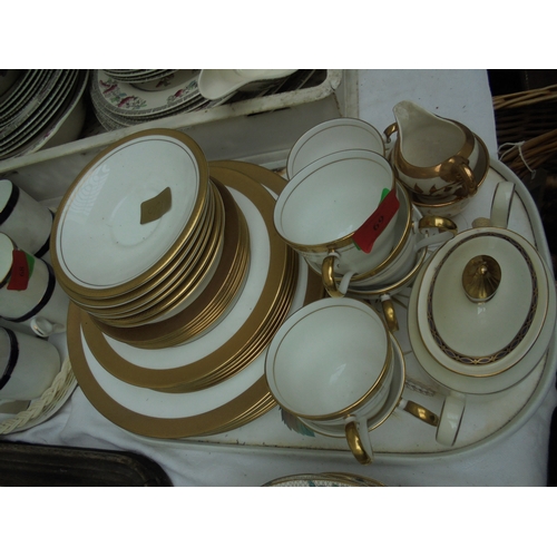 69 - Selection of plates, dishes, milk and sugar jug by Aynsley entitled 'Elizabeth'