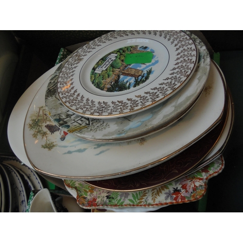 10 - Mixed box of dining plates, sandwich plates and decorative plates